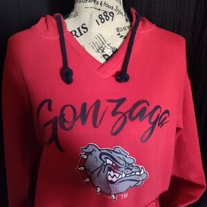 Gonzaga Bulldogs Red Hoodie with Bulldog Logo